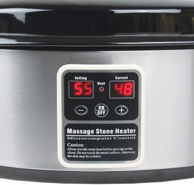 QUART DIGITAL HOT STONE HEATER+MASSAGE Kit 45 pcs/set pietre basaltiche - Foto 7