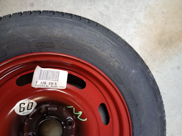 Ruota di scorta per Citroen C3 kit completo crick chiave e gancio traino