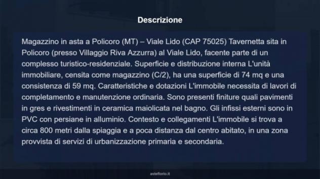 Immobile in asta di 74 m² in vendita a Policoro - Foto 9