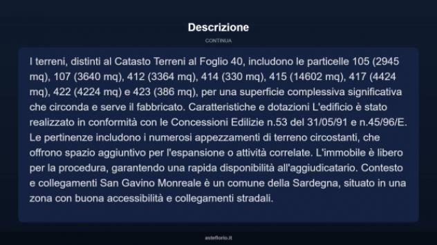 Immobile in asta di 35000 m² in vendita a San Gavino Monreale - Foto 3