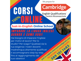 CORSI DI LINGUA INGLESE ONLINE CON DOCENTI MADRELINGUA