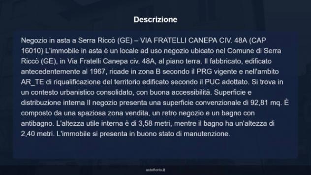 Immobile in asta di 92 m² in vendita a Serra Riccò - Foto 8