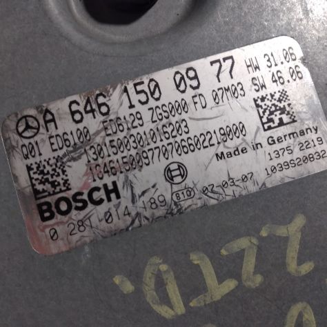 centralina motore Mercedes Vito W639 ...Bosch Engine ECU, Mercedes-Benz CDI, 028 - Foto 5