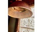 Lampadario a sospensione in alluminio epoca 1980