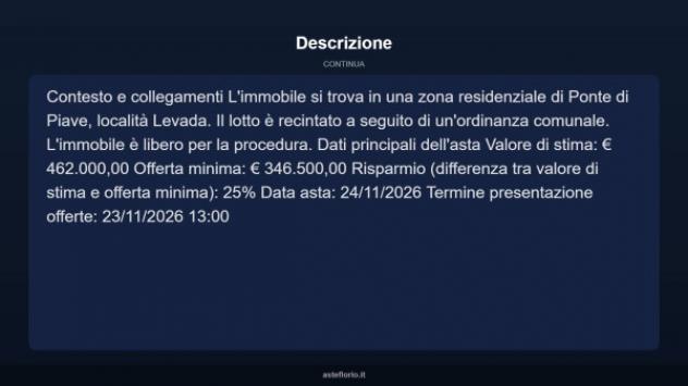 Immobile in asta di 799 m² con più di 5 locali e box auto in vendita a Ponte di Piave - Foto 14