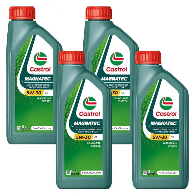 Castrol Magnatec 5W-30 C3 4L Olio Motore Sintetico per Benzina e Diesel