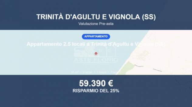 Immobile in asta di 55 m² in vendita a Trinità d'Agultu e Vignola