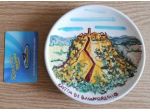 Piatto ceramica dipinto a mano di Civita di Bagnoregio (ceramic plate)