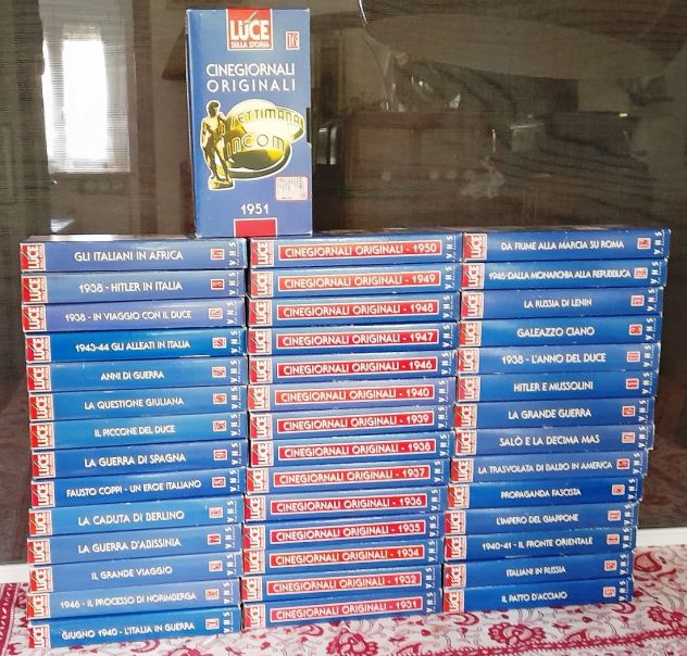 istituto luce vhs storiche dei vari periodi 43 cassette
