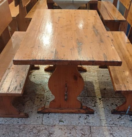 Set panca e tavolo per pub, pizzeria, ristorante - Foto 3