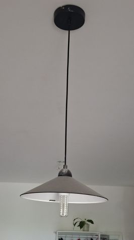 Coppia di Lampadari a sospensione Moderni Neri opaco