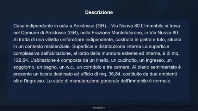 Immobile in asta di 292 m² con più di 5 locali e box auto doppio in vendita a Arcidosso - Foto 16