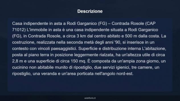 Immobile in asta di 150 m² con più di 5 locali in vendita a Rodi Garganico - Foto 12