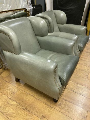 POLTRONA CON SCHIENALE IN PELLE VERDE CINEMA SOHO HOME