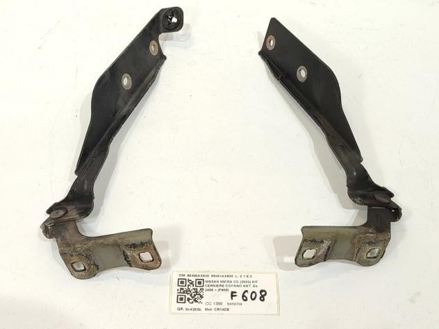 CERNIERE COFANO ANTERIORE DX E SX NISSAN Micra Cabrio 65400AX630 65401AX630 CR14DE (0510) - Foto 3