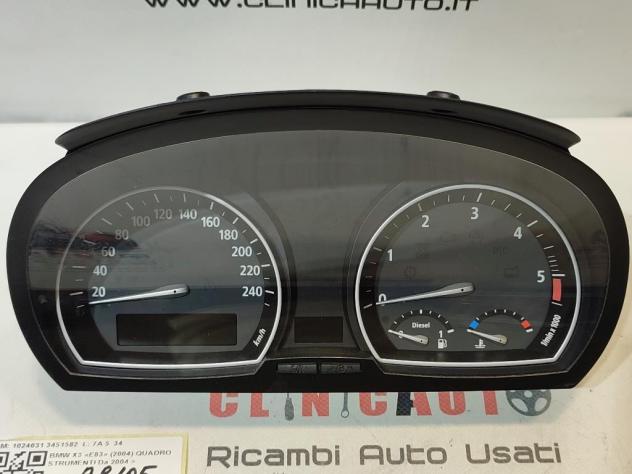QUADRO STRUMENTI BMW X3 1° Serie 1024631 3451582 M47N204D4 (0410) - Foto 2