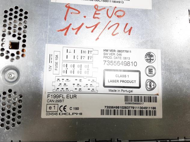 AUTORADIO FIAT Grande Punto 3° Serie 7355649810 (12) - Foto 2