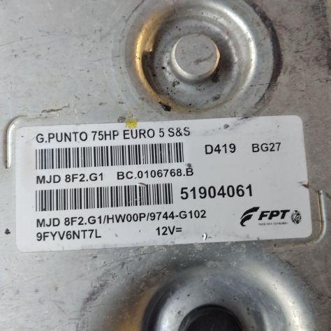 CENTRALINA MOTORE FIAT GRANDE PUNTO EVO FPT 51904061 MJD8F2.G1 - Foto 5