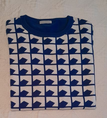 piombo maglia girocollo 1999 blu