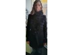 Cappotto nero Pinko TAG, tg. 40, inserto pelliccia