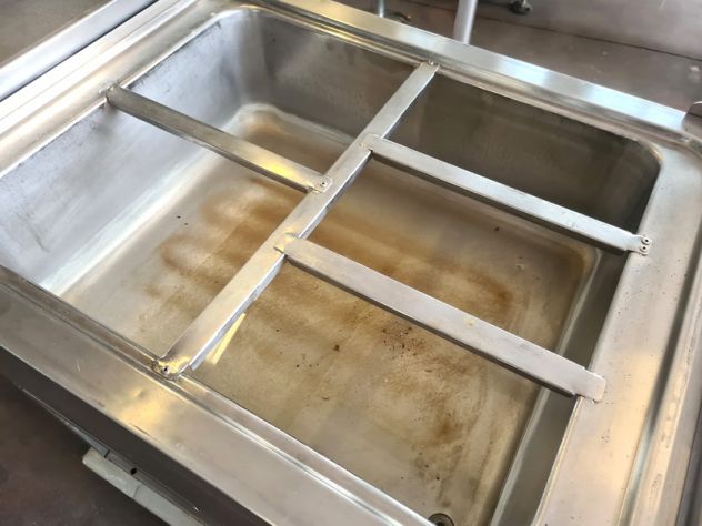 carrello bagnomaria inox con vani GN usato - Foto 3