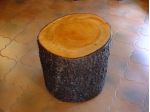 Tronco con ruote per seduta o tavolino tronchetto ceppo