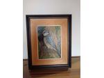 Pittura Ad Olio Dipinto A Mano con cornice a legno