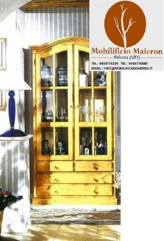 Arredo Casa Montagna Mobili Rustici Country : Cristalliera Curva Nuova Affare