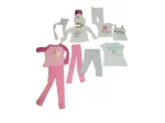 lotto vestiti bambina 5anni.12 pezzi 1 leggings rosa 1 cappello impellicciato 1