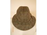 Raro cappello Battersby in feltro verde/marroncino tg.58