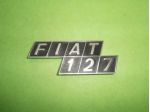 Scritta logo targhetta baule posteriore Fiat 127 prima serie "NUOVA" in metallo
