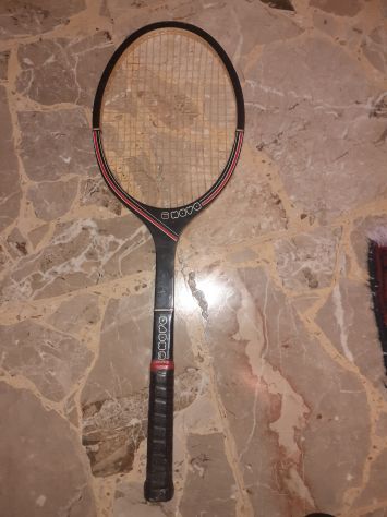 Racchetta Tennis Nava Vintage legno con Custodia e 3 palline vintage mai usate - Foto 3