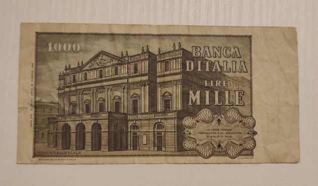 Banconota 1000 lire Giuseppe Verdi - Foto 2