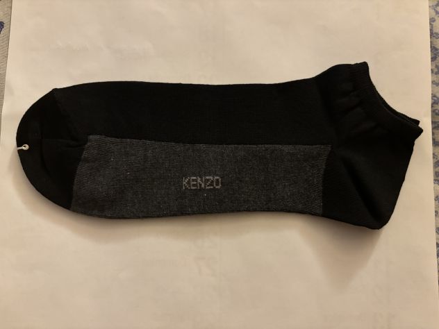 CALZE NUOVE FANTASMINI DA UOMO LEGGERE FIRMATE ORIGINALI:”KENZO”N’42-44 - Foto 8