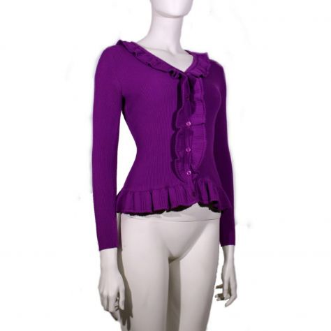 Cardigan viola Boutique Moschino - tg. 40 - Foto 8