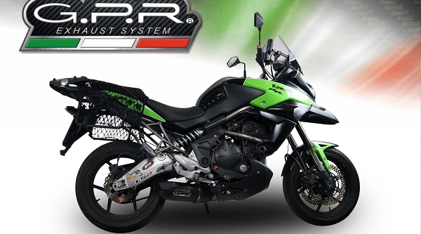 Scarico per Kawasaki Versys 650 Arrow Racetech Akra Slip on Gpr M3 2007>14 - Foto 4
