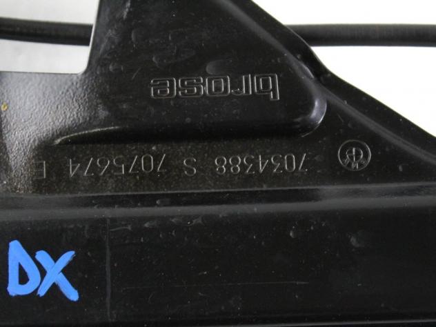 7034388 MOTORINO MECCANISMO ALZA-VETRO ALZA-CRISTALLO PORTA POSTERIORE DESTRO BMW SERIE 5 530D E60 3.0 D 170KW AUT 4P (2006) RICAMBIO USATO 6762692232 - Foto 4