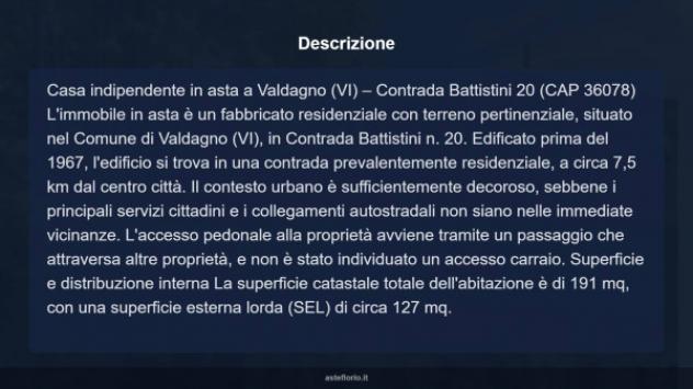 Immobile in asta di 191 m² con più di 5 locali in vendita a Valdagno - Foto 10