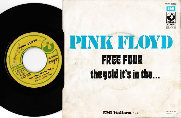 PINK FLOYD - Free Four - 7" / 45 giri 1972 EMI Italy - Foto 2