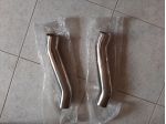 Coppia tubi in acciaio inox per elaborazioni varie.