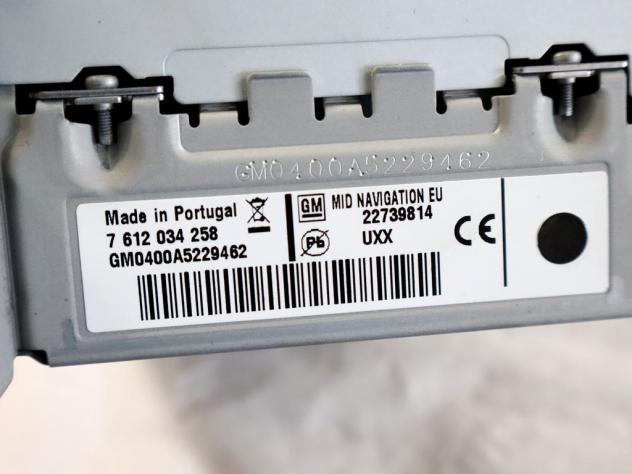 22739814 CENTRALINA SISTEMA DI NAVIGAZIONE SATELLITARE OPEL INSIGNIA A SW 2.0 D 118KW AUT 5P (2011) RICAMBIO USATO - Foto 10