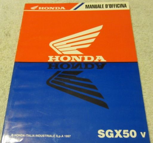 Honda SGX50 Manuale di officina