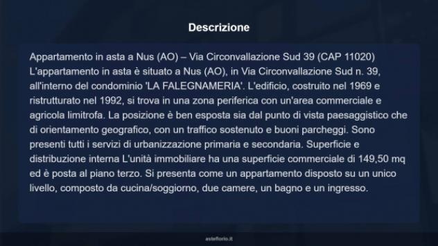 Immobile in asta di 149 m² con più di 5 locali in vendita a Nus - Foto 4