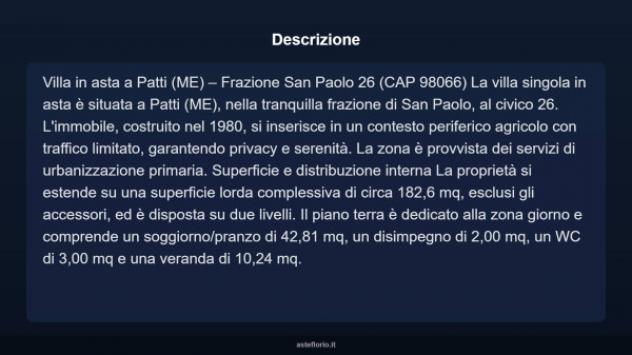 Immobile in asta di 182 m² con più di 5 locali in vendita a Patti - Foto 12
