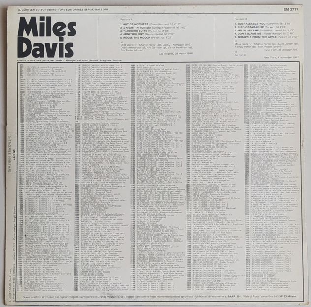MILES DAVIS- Compilatin- Ed Joker Made in Italy- LP 1974 - Foto 2