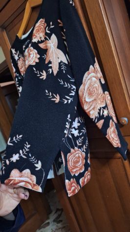MAGLIONE DONNA FLOREALE CON BRILLANTINI TG. L/XL - Foto 5
