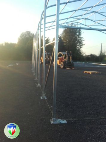 Tendone Agritunnel Industriale 10 x 20 x 5,5 mt linea Titanio 2025 - Foto 3