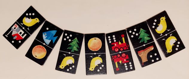 RARO GIOCO DOMINO FIGURATO MARCHIO JUMBO ART.N°101 MADE IN HOLLAND ANNI '70 - Foto 2