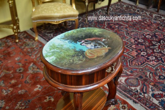 Tavolino- etagère a 3 piani con cassetti - Foto 4
