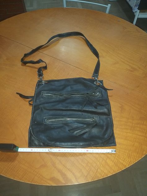 Borsa pelle nera donna vintage - Foto 3